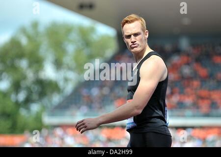 Birmingham, UK. 30th June 2013. Greg Rutherford (GBR(. Sainsburys Grand Prix. Diamond League. Alexander Stadium. Birmingham. UK. 30/06/2013. Credit:  Sport In Pictures/Alamy Live News Stock Photo