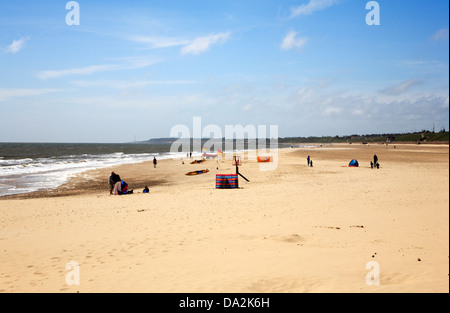 A view of the beach at Gorleston-on-Sea, Norfolk, England, United Kingdom. Stock Photo