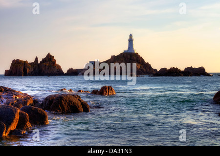 La Corbiere lighthouse, St Brelade, Jersey, United Kingdom Stock Photo