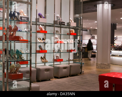 Shoe department inside Macy's department store Stock Photo - Alamy