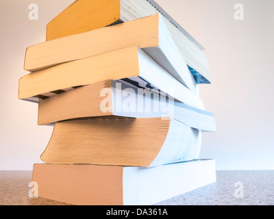 Stack of Paperback Books Stock Photo