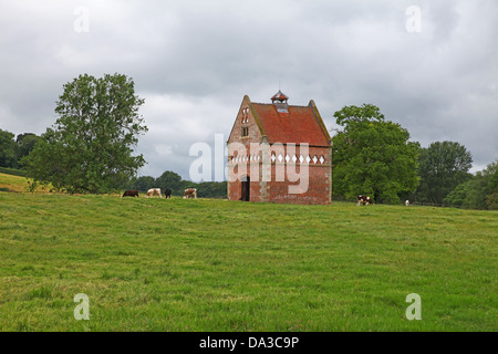 The 17th century Dovecote in the grounds of Hodnet Hall Shropshire England UK Stock Photo