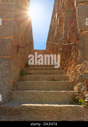 Stone stairway to heaven Stock Photo