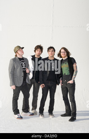 LOS ANGELES, CA – JUNE 23: Fall Out Boy in Los Angeles, California, U.S. on February 21, 2007. Stock Photo