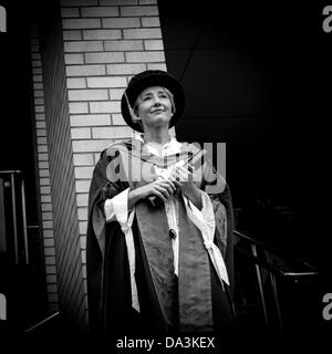Glasgow, UK. 02nd July, 2013. Actor, Emma Thompson awarded Honorary Doctorate in Drama from Royal Conservatoire of Scotland (RCS) in Glasgow, U.K. on Tuesday 2nd July 2013. Credit:  Keith Lloyd Davenport/Alamy Live News Stock Photo