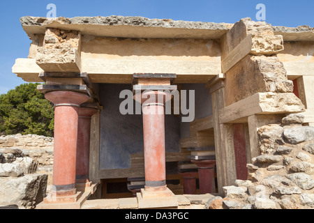 Knossos, Crete - Greece. The North Lustral Basin room at the ...