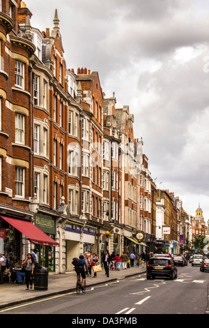 View up Marylebone High Street, London, UK Stock Photo