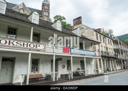 HARPERS FERRY, West Virginia - A museum street in Harpers Ferry, West Virginia. Stock Photo