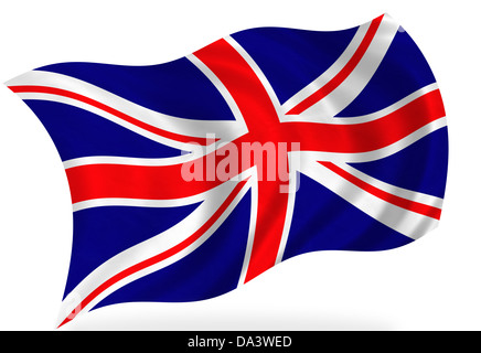 British flag, isolated Stock Photo