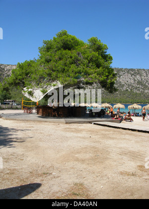Limni Vouliagmenis, Loutraki, Corinthia, Peloponnese, Greece Stock Photo