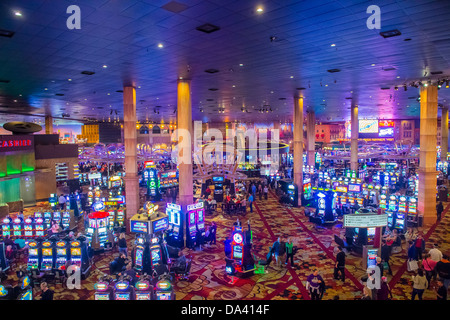 The interior of New York-New York Hotel & Casino in Las Vegas Stock Photo