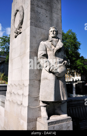 London, England, UK. Mercantile Marine Memorial on Tower Hill. Stock Photo