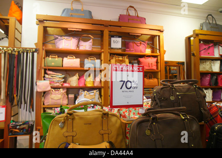 Vero Beach Florida,Vero Beach Outlets,Dooney & and Bourke,women's,handbag  handbags purse purses pocketbook pocketbooks,purses,sign,logo,30% discount  o Stock Photo - Alamy