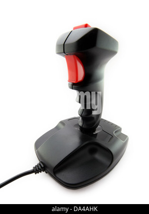 Classic joystick on white background Stock Photo - Alamy