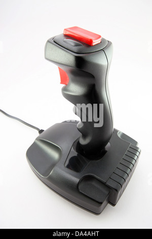 Classic joystick on white background Stock Photo - Alamy