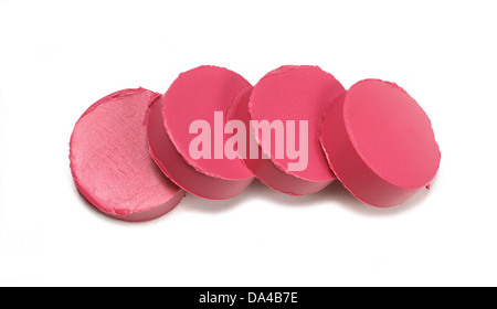 pink lipstick chop cut out onto a white background Stock Photo