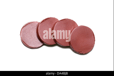 red lipstick chop cut out onto a white background Stock Photo