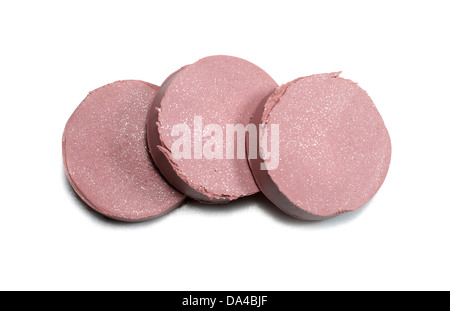 pink lipstick chop cut out onto a white background Stock Photo