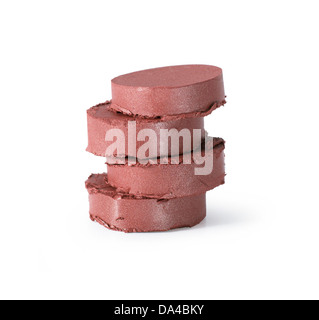 pink lipstick chop cut out onto a white background Stock Photo