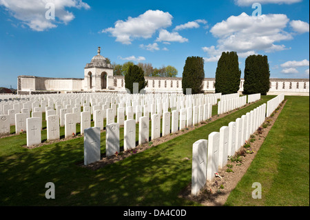 Tyne Cot, Commonwealth War Graves Cemetery, Ypres, Belgium. Stock Photo
