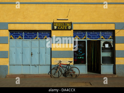 Old Colonial Italian House, Dekemhare, Eritrea Stock Photo