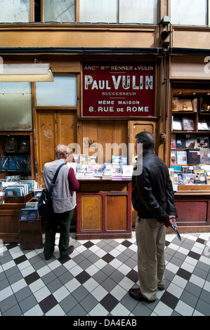 Paul Vulin bookshop in the Passage Jouffroy, Paris, france Stock Photo