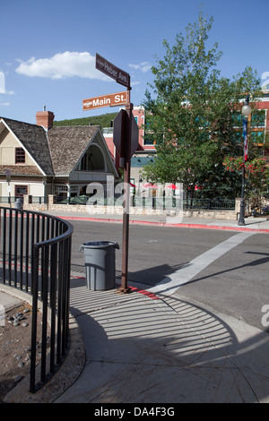 Main Street Park City, Utah, USA Stock Photo