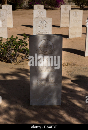 The British War Cemetery At Keren, Eritrea Stock Photo