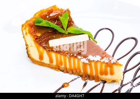 dessert, a piece of cake on the table Stock Photo