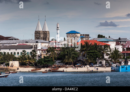 The harbor in Stone Town, Zanzibar Stock Photo