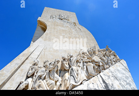 Padrao dos Descobrimentos or Monument to the Discoveries statue and memorial in Belem Lisbon, Portugal. Stock Photo