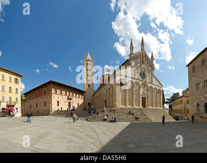 Massa Marittima, Italy, Europe, Tuscany, Toscana, place, church Stock Photo