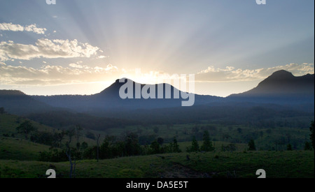 Australian nature- Great Dividing range mountains Stock Photo