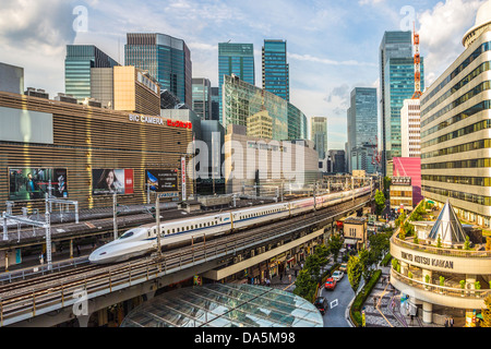 Japan, Asia, Tokyo, City, Ginza, District, Harajuku Station, Bullet Train, train, architecture, central, downtown, marunouchi, s Stock Photo