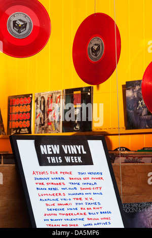 Colourful shop window display of vintage items Stock Photo - Alamy