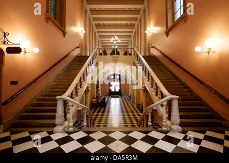 A hallway inside the Ohio State Capitol Building in Columbus, Ohio, USA. Stock Photo