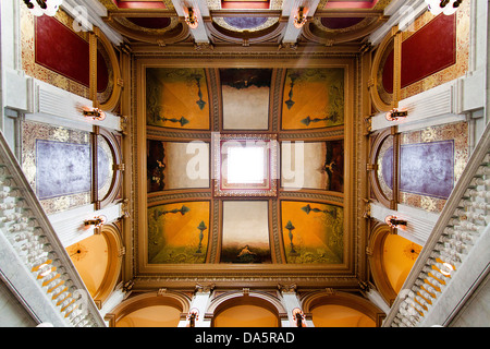 The interior of the Ohio Statehouse, the Ohio State Capitol Building in Columbus, Ohio, USA. Stock Photo