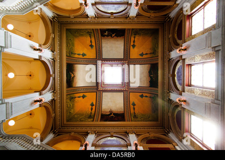 The interior of the Ohio Statehouse, the Ohio State Capitol Building in Columbus, Ohio, USA. Stock Photo