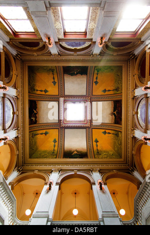 The interior of the Ohio Statehouse, the Ohio State Capitol Building in Columbus, Ohio, USA. Stock Photo