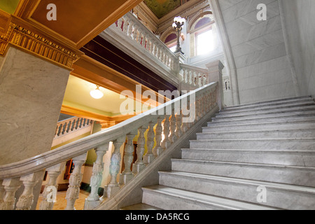 The interior of the Ohio Statehouse, the Ohio State Capitol Building in Columbus, Ohio, USA. Stock Photo