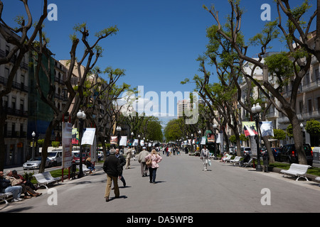 rambla nova avenue in central tarragona catalonia spain Stock Photo