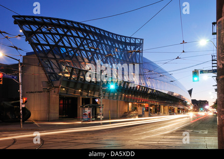 Art Gallery, Canada, Ontario, Toronto, downtown, modern architecture, building, evening Stock Photo