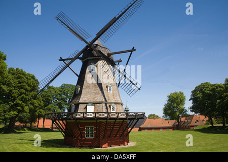 Copenhagen Denmark EU Dutch type Windmill 1847 on King's Bastion in Kastellet the fortified Frederikshavn Citadel