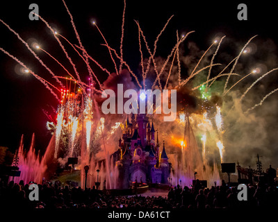 Disneyland Paris 20th anniversary Dreams show Stock Photo