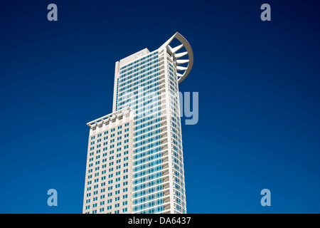 DZ Bank, Tower, Deutsche Zentral-Genossenschaftsbank, head office, Westendtower, Kronenhochhaus, Frankfurt am Main, Frankfurt on Stock Photo