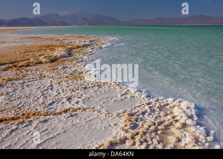 Lake, Assal, -155m, deepest point, Africa, mountain, mountains, scenery ...