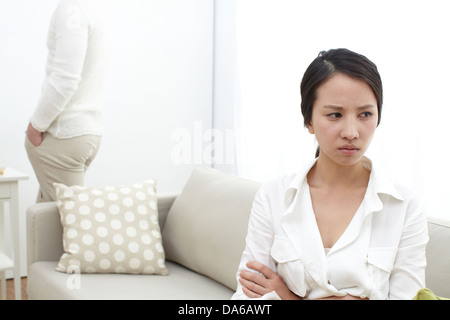 A young couple having relationship difficulties. Stock Photo