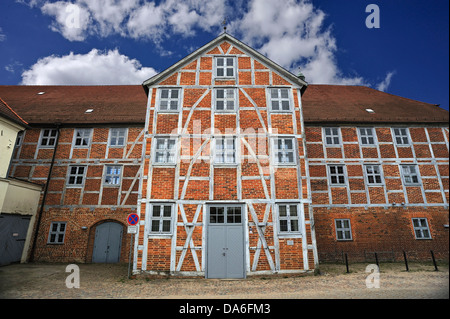 Wollhalle, originally built in the 16th century in the Renaissance style, with neo-classical extensions in 1823 to be used as a Stock Photo