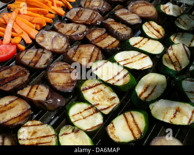 Barbecue grill vegetables Stock Photo
