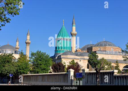 Mevlana museum mosque in Konya, Turkey Stock Photo